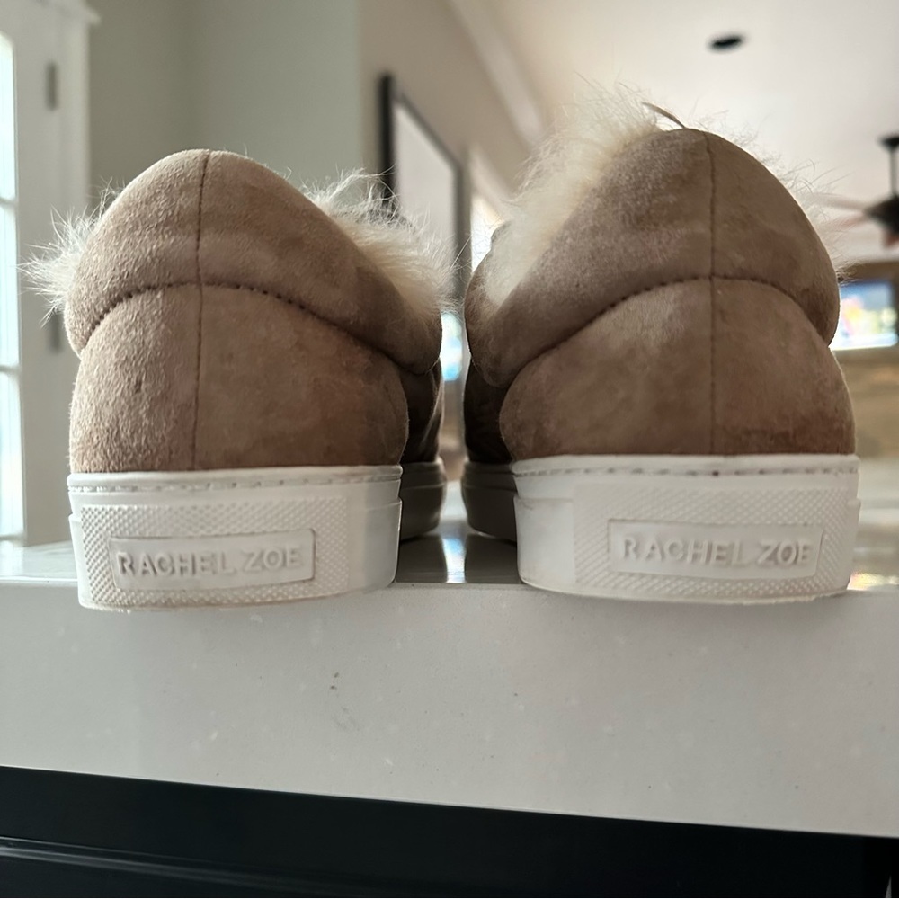Rachel Zoe Boe Suede/ Fur Sneakers - Picture 6 of 12